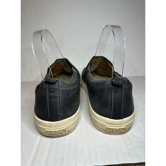 Taos Size 8 Twin Gore Lux Walking Shoes Slip On Leather Sneakers Black Casual - Picture 6 of 11